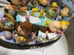 Sculpture Danbury Mint Peanuts C'est le Beagle de Pâques Snoopy Charlie Brown