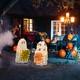 Set De Deux Fant&ocirc;mes Peanuts De 32 Po Pour L'ext&eacute;rieur Avec Led, D&eacute;co D'halloween Charlie Brown
