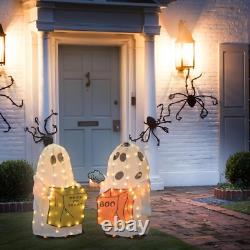 Set de deux fantômes Peanuts de 32 po pour l'extérieur avec LED, déco d'Halloween Charlie Brown