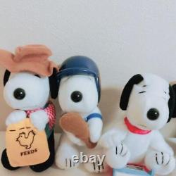 Snoopy Beaucoup De Marchandises Lot Set Plush Toy Doll Can Badge Charlie Brown K0125
