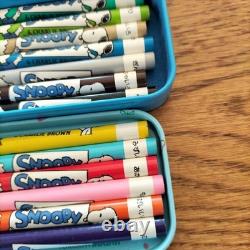 Snoopy Charlie Brown, 13 crayons de couleur avec étui, or, argent #ac53a5