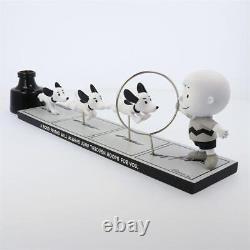 Snoopy & Charlie Brown Hoop Jet Figure Peanuts 70e Anniversaire Utilisé/très Bon
