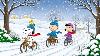 Snoopy Charlie Brown Et Ses Amis &agrave; V&eacute;lo Dans La Neige Ambiance Lofi Pour La Paix Et La Concentration