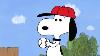 Snoopy Et Woodstock Jouer Au Baseball