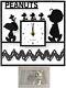 Snoopy Horloge Murale En Acrylique Horloge Carré Charlie Brown Peanuts 2 Pièces Ensemble Avec O