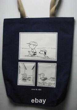 Snoopy Museum Tokyo Tote Navy Charlie Brown Sac D'arachides