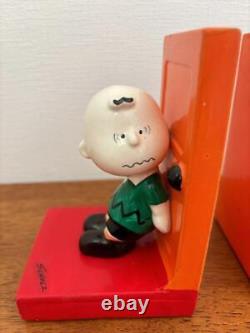 Snoopy PEANUTS Charlie Brown Serre-livres Porte-livre Poterie 0517M