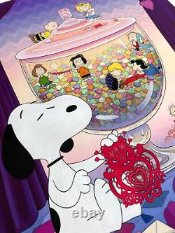 Snoopy Valentine Édition Limitée Officielle Peanuts Variant Charlie Brown Imprimé