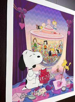 Snoopy Valentine Édition Limitée Officielle Peanuts Variant Charlie Brown Imprimé