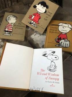 Snoopy Vintage Livre Livre Photo Set De 4 Snoopy Charlie Brown Lucy Linus