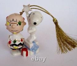 Snoopy des Peanuts Lenox Vous Êtes Un Ornement Figurine Sapin de Noël Charlie Brown