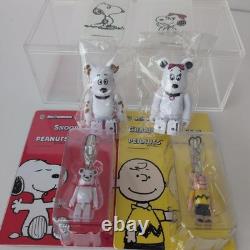 Snoopy et Charlie Brown Bearbrick 50 % Ensemble de figurines en plastique 2-Pack