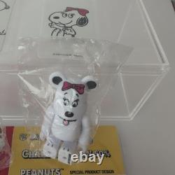 Snoopy et Charlie Brown Bearbrick 50 % Ensemble de figurines en plastique 2-Pack