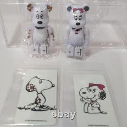 Snoopy et Charlie Brown Bearbrick 50 % Ensemble de figurines en plastique 2-Pack