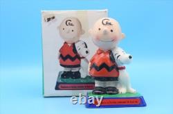 Snoopy et Charlie Brown Figurine PM Vintage Peanuts avec Boîte Incluse Années 70 Déterminé
