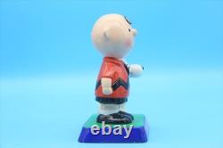 Snoopy et Charlie Brown Figurine PM Vintage Peanuts avec Boîte Incluse Années 70 Déterminé