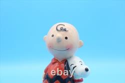 Snoopy et Charlie Brown Figurine PM Vintage Peanuts avec Boîte Incluse Années 70 Déterminé
