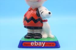 Snoopy et Charlie Brown Figurine PM Vintage Peanuts avec Boîte Incluse Années 70 Déterminé