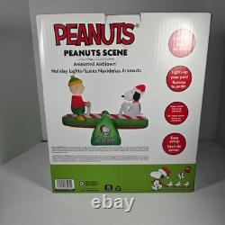 Snoopy et Charlie Brown en Teeter Totter Gonflable Animé de 1,65 m Gemmy