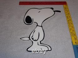 Snoopy vintage chien Peanuts découpé en métal 13 Charles M. Schulz bande dessinée télévision film enseigne