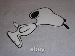 Snoopy vintage chien Peanuts découpé en métal 13 Charles M. Schulz bande dessinée télévision film enseigne
