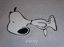 Snoopy vintage chien Peanuts découpé en métal 13 Charles M. Schulz bande dessinée télévision film enseigne