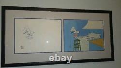 Spécial de Thanksgiving des Peanuts 1973 Cellule d'animation Snoopy Cuisine