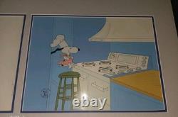 Spécial de Thanksgiving des Peanuts 1973 Cellule d'animation Snoopy Cuisine