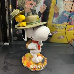 Statue de Table Maître Craft Snoopy et Woodstock Explorateurs Peanuts