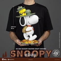 Statue de Table Maître Craft Snoopy et Woodstock Explorateurs Peanuts