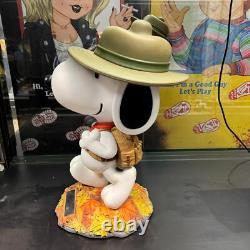 Statue de Table Maître Craft Snoopy et Woodstock Explorateurs Peanuts