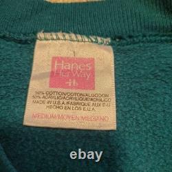 Sweat-shirt Hanes Peanuts Snoopy et Charlie Brown turquoise à manches raglan, fabriqué aux États-Unis