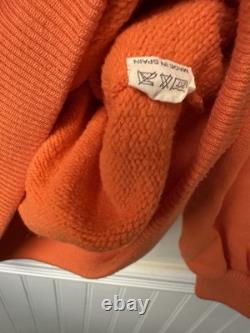 Sweat-shirt vintage Charlie Brown Schulz 1952 orange à col rond, taille L