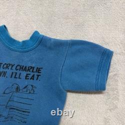 Sweat-shirt vintage pour enfant Peanuts Snoopy Charlie Brown des années 1960, petite taille 6