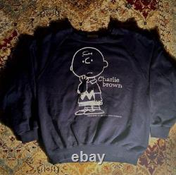 Sweatshirt Peanuts Snoopy Charlie Brown taille M années 80 90