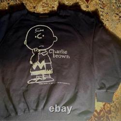 Sweatshirt Peanuts Snoopy Charlie Brown taille M années 80 90