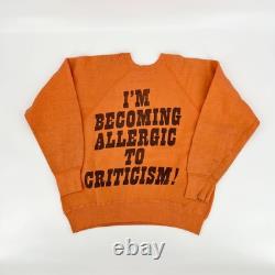 Sweatshirt vintage des années 60 Peanuts Charlie Brown Cbrown Snoopy rare USA Comic