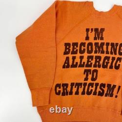 Sweatshirt vintage des années 60 Peanuts Charlie Brown Cbrown Snoopy rare USA Comic