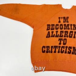 Sweatshirt vintage des années 60 Peanuts Charlie Brown Cbrown Snoopy rare USA Comic