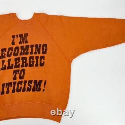 Sweatshirt vintage des années 60 Peanuts Charlie Brown Cbrown Snoopy rare USA Comic