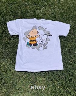 T-shirt XL vintage Charlie Brown et Snoopy, motif original des années 1970 Peanuts by Design
