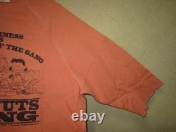 T-shirt à manches 3/4 Raglan avec grand logo de Snoopy et Charlie Brown de la bande des Peanuts L Neuf