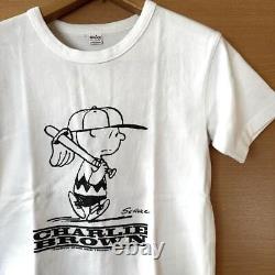 T-shirt à manches courtes Snoopy Peanuts Charlie Brown taille S blanc