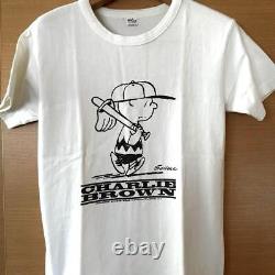 T-shirt à manches courtes Snoopy Peanuts Charlie Brown taille S blanc