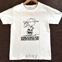 T-shirt à manches courtes Snoopy Peanuts Charlie Brown taille S blanc