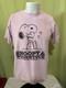 T-shirt Pour Hommes Rose Marc Jacobs Peanuts Snoopy Charlie Brown Woodstock Taille S