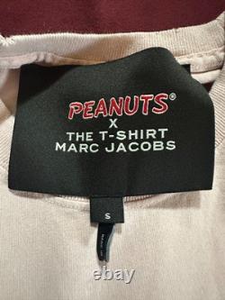 T-shirt pour hommes rose Marc Jacobs Peanuts Snoopy Charlie Brown Woodstock taille S