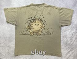 T-shirt vintage Peanuts Pig Pen Snoopy Charlie Brown à couture simple XL