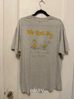 T-shirt vintage Peanuts des années 70 Snoopy Charlie Brown XL personnage classique