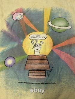 T-shirt vintage SNOOPY science-fiction des années 1960 Peanuts 70s Charlie Brown RARE